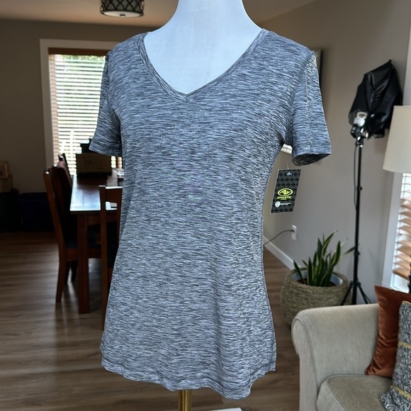 Athletic works grey short sleeve athletic top SZ XS - Picture 1 of 8